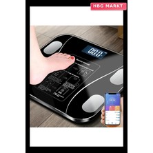 HBG Markt Dijital Baskül Yağ Ölçer Fonksiyonlu Akıllı Bluetooth Tartı