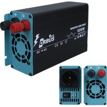 Orbus ORB600M Dc 12V - 220V Ac 600W/1200W Modified Sinus Sine Wave Inverter