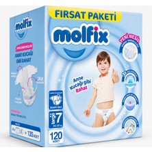 Molfix Bebek Bezi 7 Beden 20-30 kg Xx Large 120 Adet Avantaj Fırsat Pk