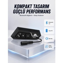 Astraltech BT22 Motosiklet Kask Içi Bluetooth Kulaklık Interkom Destekli Yeni Nesil
