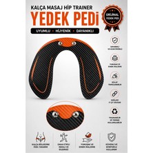 Xolo Kalça Masaj Hip Trainer Yedek Pedi Ems Uyumlu Karbon Desenli Ped 1 Adet