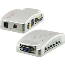 Powermaster PM-983 Vga'dan Bnc S-Video Vga'ya Görüntü Dönüştürücü 1080P Destekli