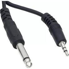 Powermaster 3.5 mm Stereo Erkek-6.3 mm Mono Erkek 3 Metre Ara Kablo