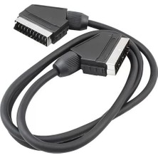 Powermaster Scart Scart 3 Metre Siyah Kablo