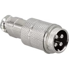 Mayk GX16-4 Pinli Metal Erkek Konnektör (M16 - 16MM)