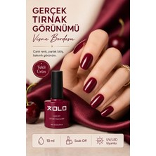 Xolo Uv/led Kalıcı Oje 008 Vişne Bordosu 10 ml Soak Off Yoğun Pigment Parlak Jel Oje