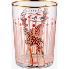 Yvonne Ellen Animals Zürafa Şeffaf Cam Su Bardağı 500 ml