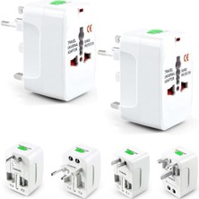 Güncelçarşı 150+ Ülke Universal Çoklu Priz Çevirici Dönüştürücü Seyahat Adaptörü, Ame