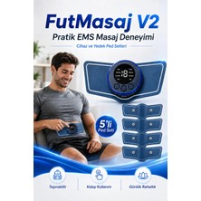 Xolo Futmasaj V2 1 Cihaz 5 Yedek Ped Seti Pratik Ems Masaj Kas Cihazı Kelebek