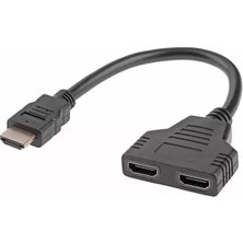 Powermaster PM-31348 Hdmı Erkek Hdmı To 2x Dişi Adaptör 30CM Kablo Çoklayıcı Splitter
