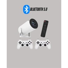 Tçift Kollu Tasarımlı Kablosuz Projeksiyon – 4k, 10.000 Oyun ve Smart App Desteği Yeni Nesil