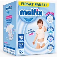 Molfix Bebek Bezi 7 Beden 20-30 kg Xx Large 150 Adet Mega Fırsat Pk