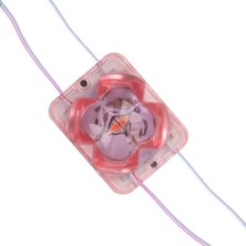 Powermaster PM-14716 12 Volt 2 Watt Pembe Yanıp Sönen Çakar 4333-3030 Modül LED 43X33X28MM