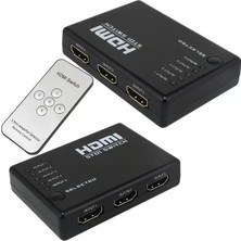 Powermaster PM-8342 5 Giriş 1 Çıkış Hdmı 2.0 4k@60hz Switcher Toplayıcı Kumandalı
