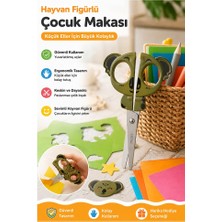 ArtMaster Koala Figürlü Makas 1 Adet Bubu Küt Uç Korumalı Okul Makası Çocuk Kağıt Makası Okul Öncesi Kreş Ana Sınıfı