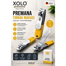 Xolo Taşınabilir Tırnak Makası Sarı Premana Paslanmaz Çelik Kompakt Keskin 6 cm