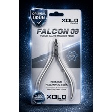 Xolo Falcon 09 Paslanmaz Çelik Manikür Pensi 9 cm Kütikül ve Tırnak Eti Kesici