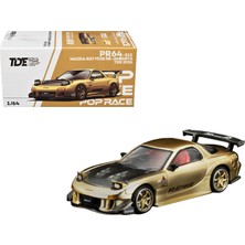 Pop Race 1:64 Mazda Rx-7 FD3S Re-Amemiya Tde 2026 Gold Diecast Model Araba PR640512