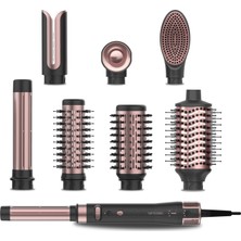 Cecotec Ceramiccare 8in1 Airglisse Gyro Saç Şekillendirme Seti - Siyah