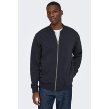 Only & Sons Onsceres Erkek Fermuarlı Bomber Sweat  Regular Fit Günlük Şık