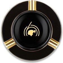 Bek Tobacco S.t. Dupont Cohiba 60TH Yuvarlak Porselen Puro Küllüğü Siyah 4lü