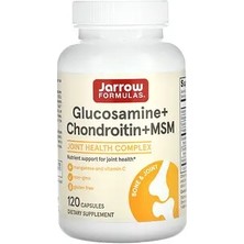 Jarrow Formulas Glukozamin + Kondroitin + Msm, 120 Kapsül