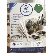 Premium Kraft Kağıt A4 90 gr 100’LÜ | 21X29,7 cm Yazıcı, Baskı ve El Işi Kağıdı