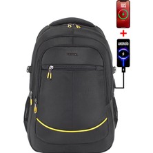 Case Club Büyük Boy Seyahat Günlük Sırt Çantası 60 Litre 17,3 Inç Su Dayanıklı Kumaş Dada 09