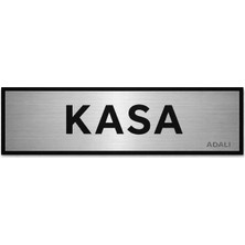 Kasa Metal Kapı Tabelası Yönlendirme Levhası 7.5 x 20 cm
