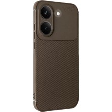 Ankaverse®   Poco X8 Pro Auto Focus Karbon Kapak - Kahverengi