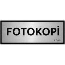 Fotokopi Metal Kapı Tabelası Yönlendirme Levhası 7.5 x 20 cm