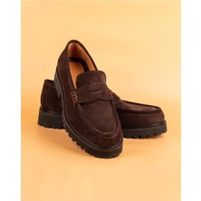 CARVAO Doda Suede Deri Loafer Kahverengi Erkek Ayakkabı