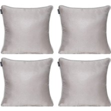 Goccia Home 4'lü Parlak Fitilli Kırlent Kılıfı Taş