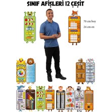 Eğlenceli Sınıf Sınıf Afişleri 12 Adet 25 cm 70 cm