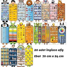 Eğlenceli Sınıf Ingilizce Poster 20 Adet
