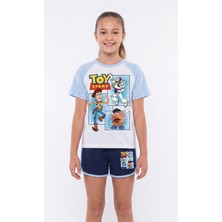 Vaxy Style Toy Story Baskılı Çocuk Takım Woody Buzz Lightyear Mr. Potato Head Karakterli Kısa Kollu Tişört Şort Takım