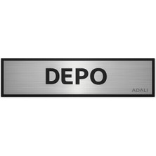 Depo Metal Kapı Tabelası Yönlendirme Levhası 7.5 x 20 cm