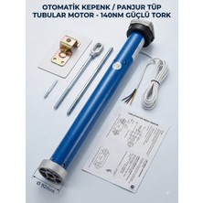 Tüp Motor Kepenk Panjur Motoru 140NM Çap 92MM Boru Uyumlu