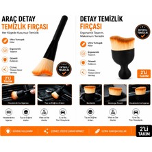 Bayırtech Araç Fırça Seti Araç Oto Araba Klima Havalandırma Detaylı Temizlik Fırçası