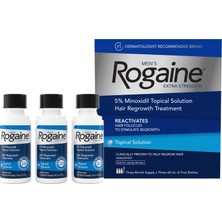 Rogaine Men's Extra Strengthtropical Solution 60 ml 3 Adet