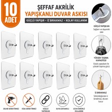 Lumizo 10 Adet Süper Güçlü Çerçeve Tablo Askısı Pin Delgisiz Vidalı Tırnak Kanca Yapışkanlı Raf Tutucu Askı