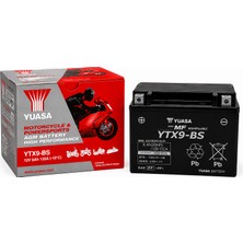Yuasa Ytx9-Bs 12V 8AH Agm Bakımsız Motosiklet Aküsü (135 Cca Yüksek Marş)