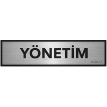 Yönetim Metal Kapı Tabelası Yönlendirme Levhası 7.5 x 20 cm