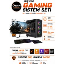 Özlen X5 İ3 9100F RX 580 8GB 16GB RAM 500GB M.2 SSD 24'' Full Hd 100Hz Set Oyuncu Bilgisayarı