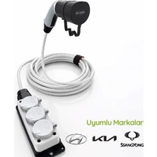 Plugen V2L Adaptör 5 Metre 3\'lü Uzatma Prizli - Hyundai / Kia / Ssangyong Uyumlu Araçtan 220V Priz Çıkışı