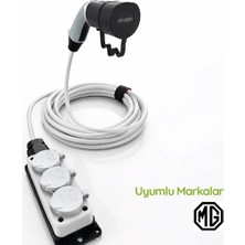 Plugen V2L Adaptör 3 Metre  3\'lü Uzatma Prizli - Mg Uyumlu Araçtan 220V Priz Çıkışı