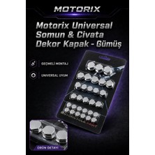 Universal Somun & Civata Dekor Kapak - Gümüş