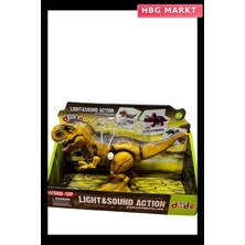 HBG Markt Mey Ithalat® SH40652 Kurmalı Işıklı Sesli Yürüyen Dinozor