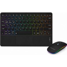 Microcase Rgb Tablet ve Telefonlar Için Türkçe Bluetooth Klavye ve Mouse - AL5891
