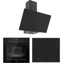 Ferre Frayrt Serisi  (QEP64CS-MS261  Elektirkli OCAK-D077) Ankastre  Set